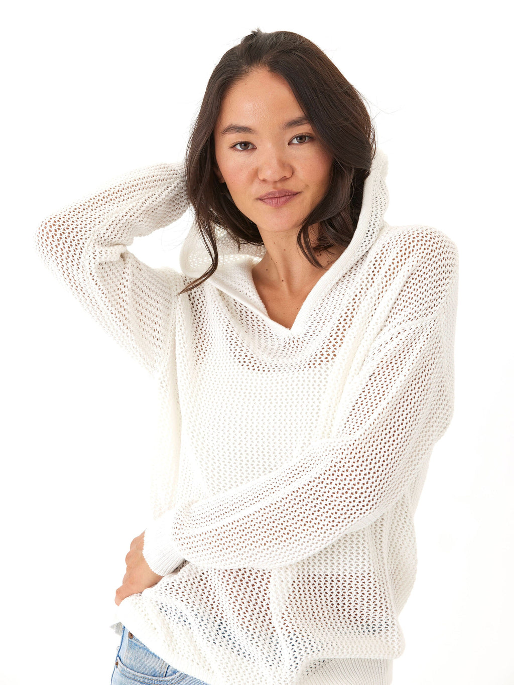 Laurel Beach Knit Pullover Hoodie