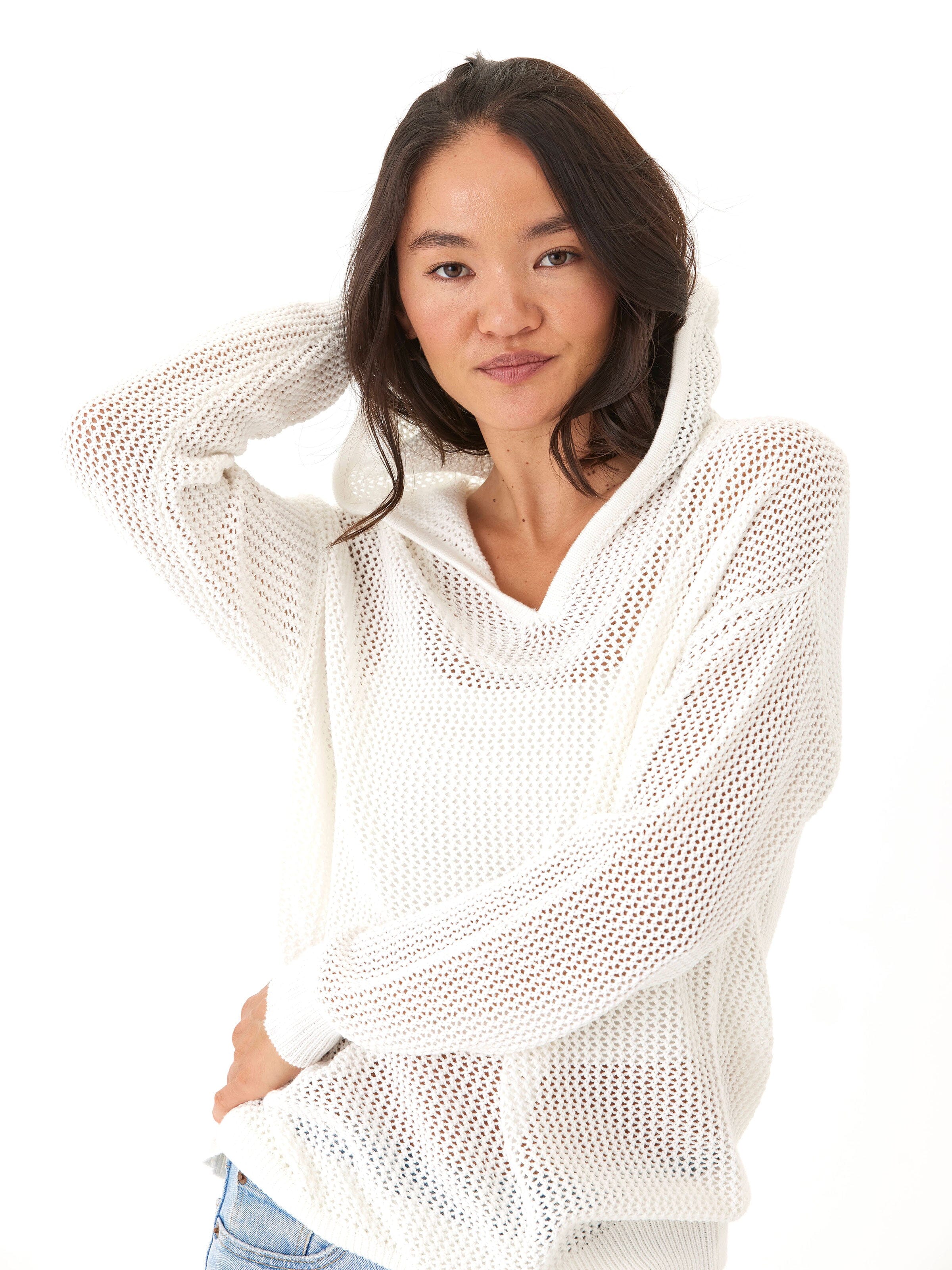 Laurel Beach Knit Pullover Hoodie