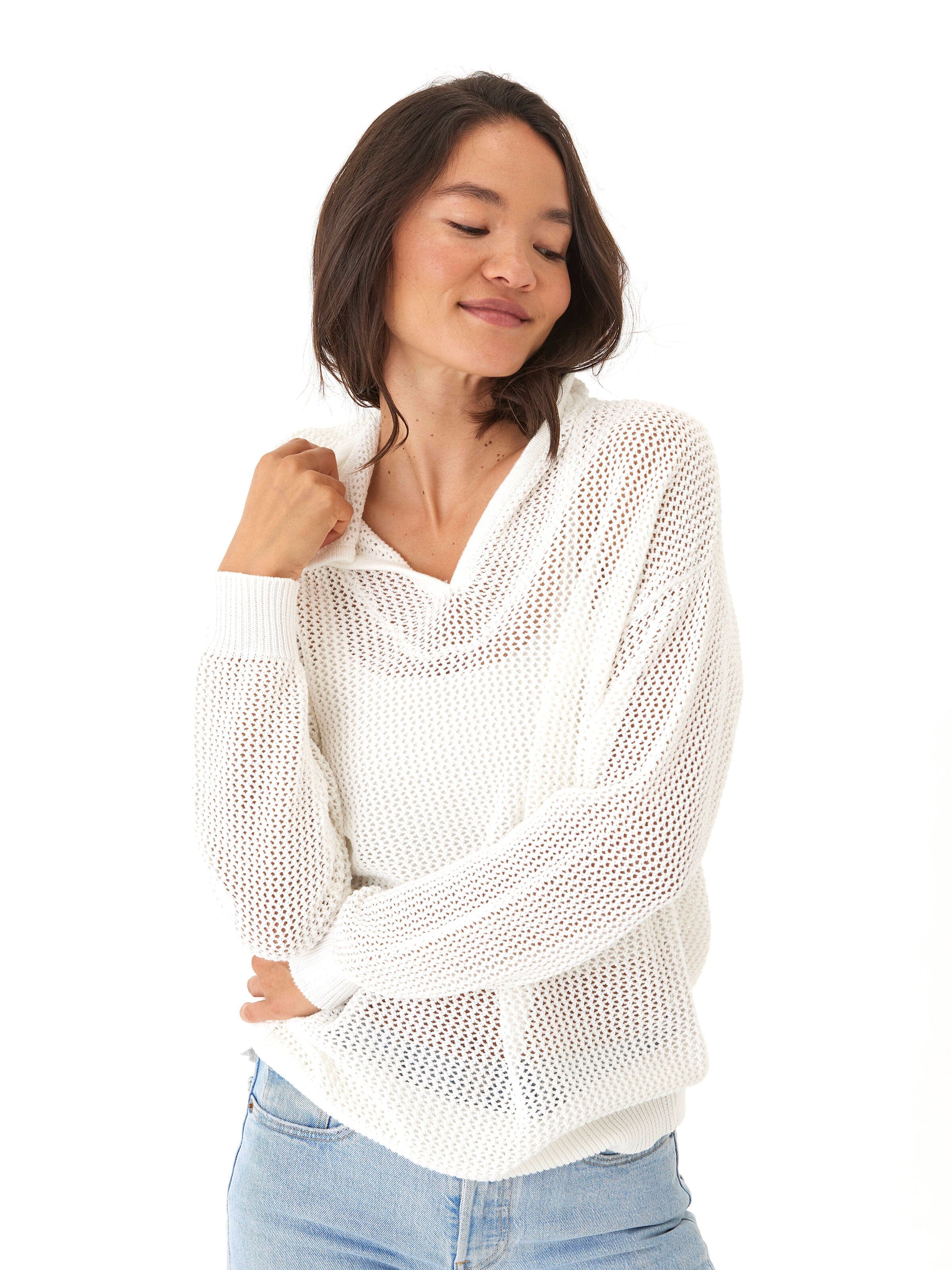 Laurel Beach Knit Pullover Hoodie