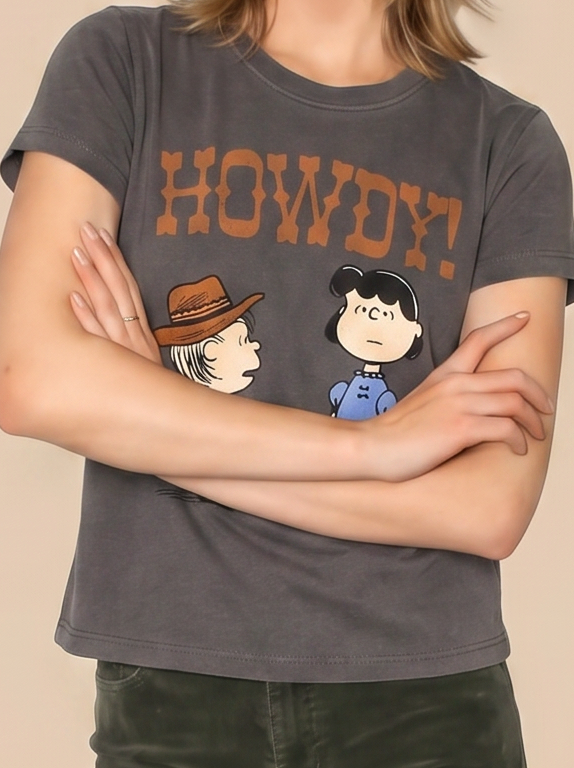 Peanuts Howdy Baby Tee