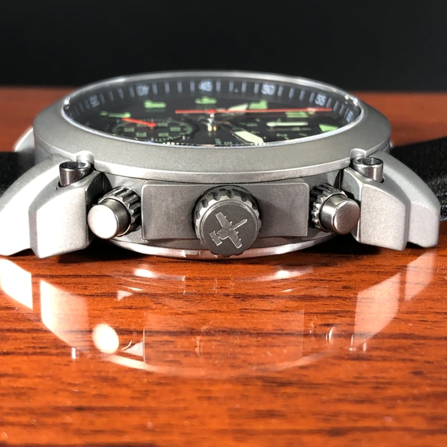 A-10 Thunderbolt Tribute - Gunmetal Finish, Leather Band - Paranoid Ranch