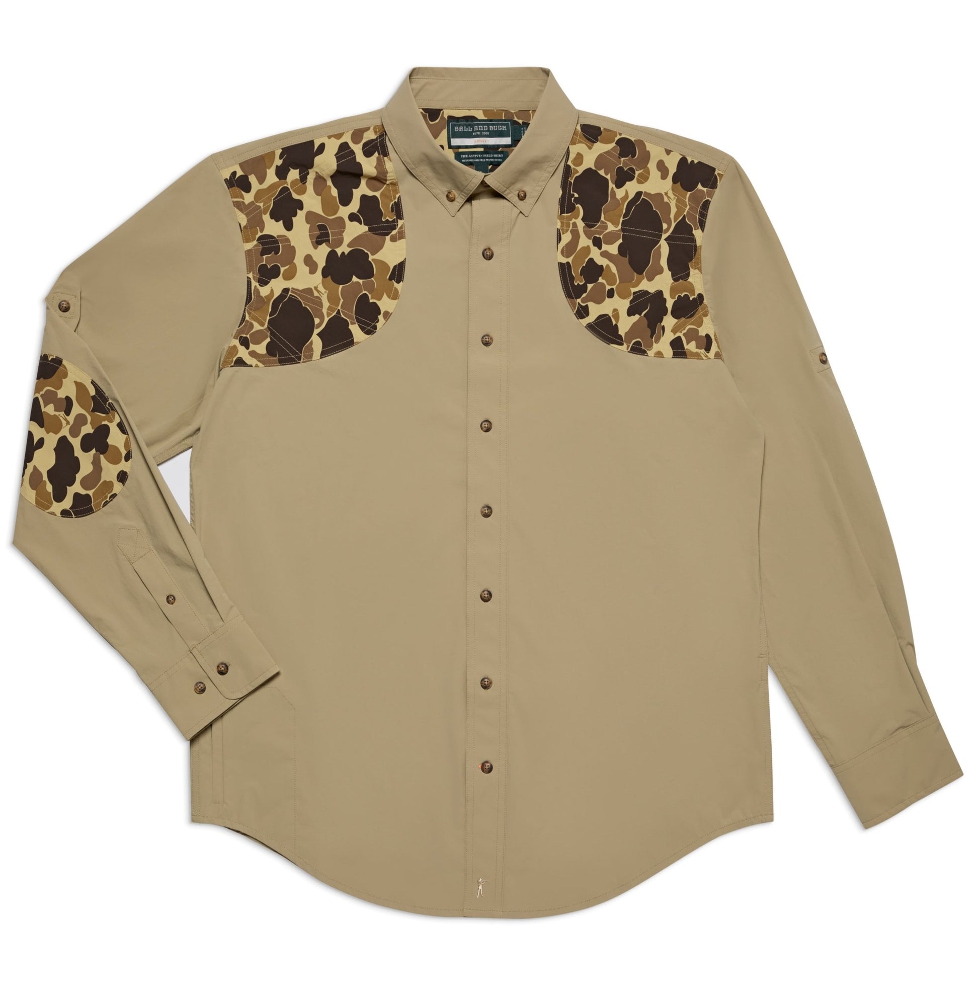 Active+ Field Shirt in Desert Tan/Original Camo - Paranoid Ranch
