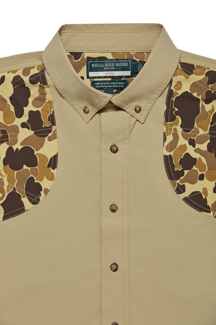 Active+ Field Shirt in Desert Tan/Original Camo - Paranoid Ranch