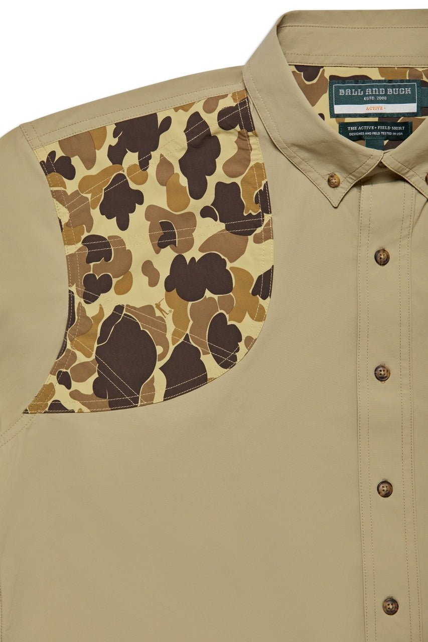 Active+ Field Shirt in Desert Tan/Original Camo - Paranoid Ranch