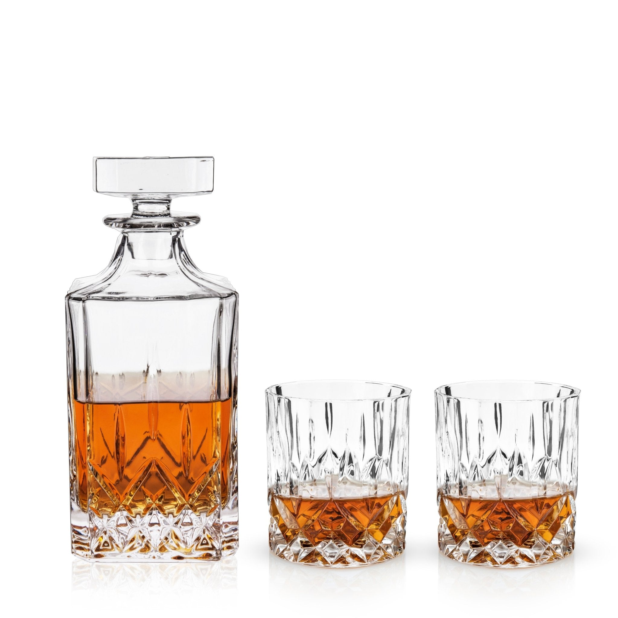 Admiral Crystal Decanter and Tumbler Set - Paranoid Ranch