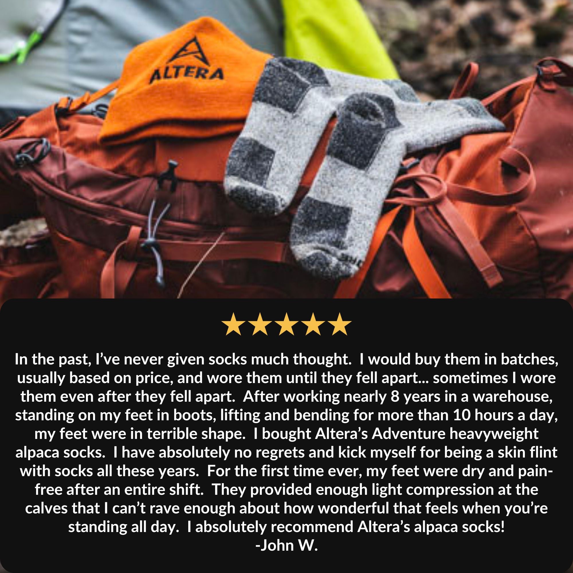 Adventure Heavy Weight 14" OTC Alpaca Sock - Paranoid Ranch