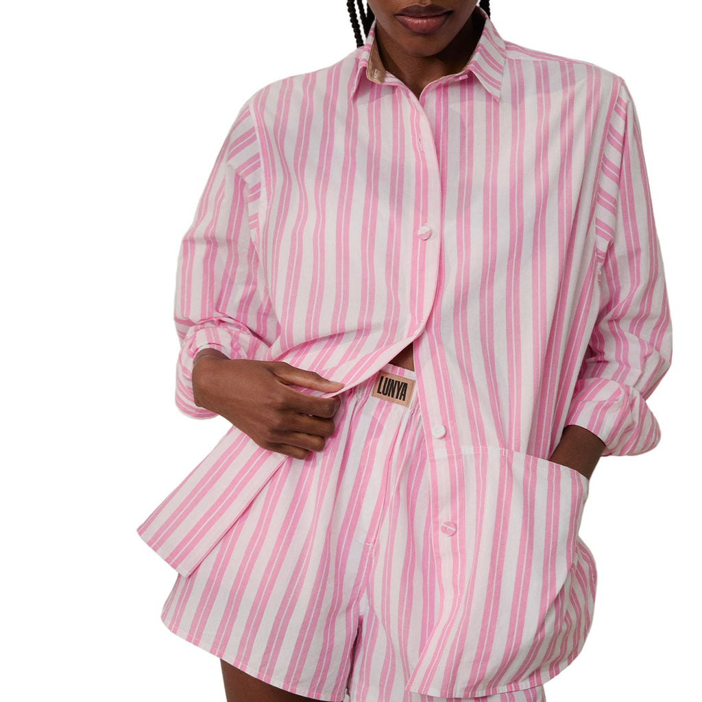 Airy Cotton Curved Hem Shirt - Paranoid Ranch