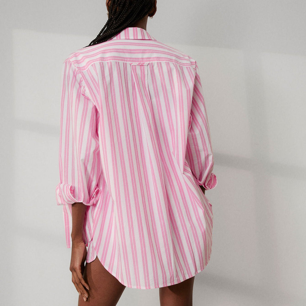 Airy Cotton Curved Hem Shirt - Paranoid Ranch