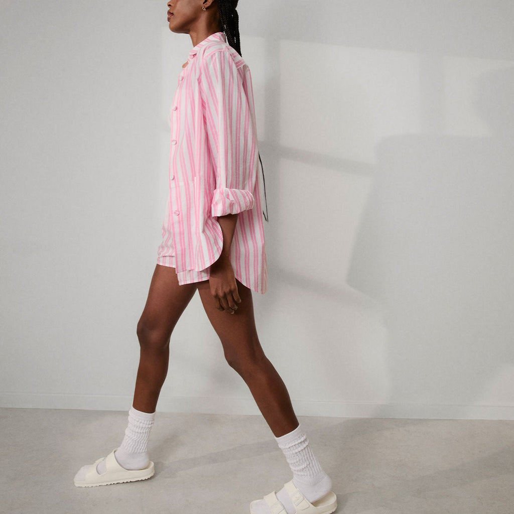 Airy Cotton Curved Hem Shirt - Paranoid Ranch