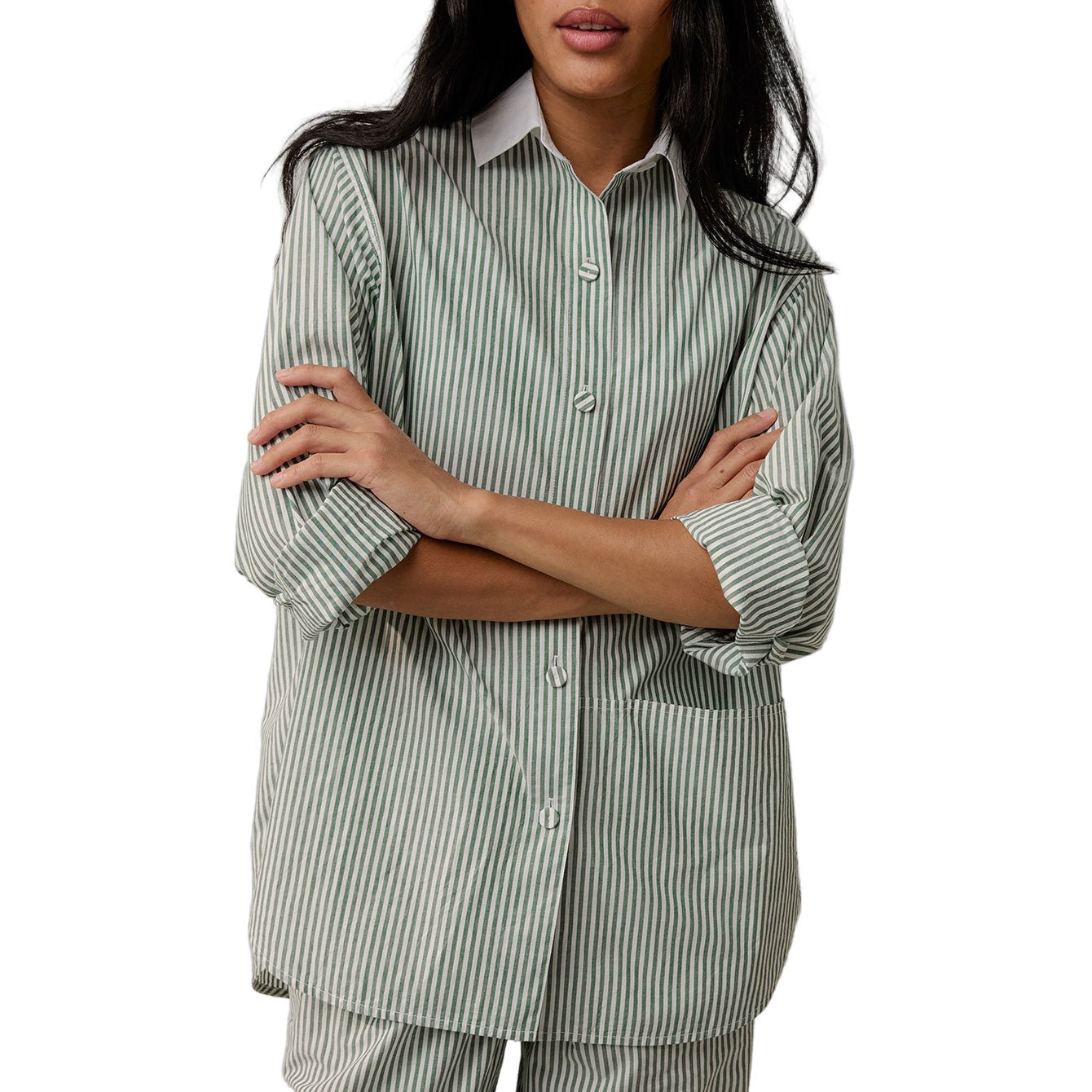 Airy Cotton Curved Hem Shirt - Paranoid Ranch