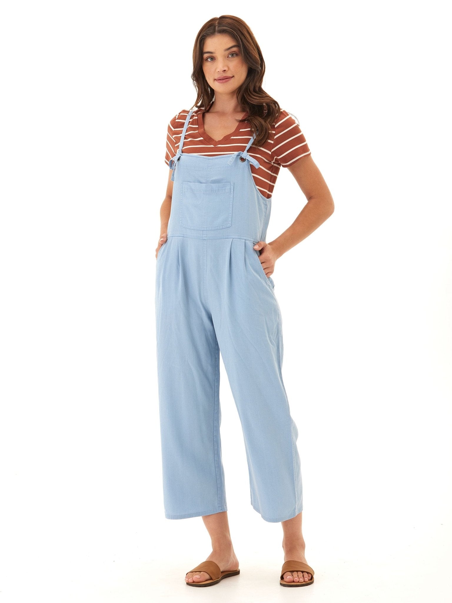 Alexis Stretch Chambray Jumpsuit - Paranoid Ranch