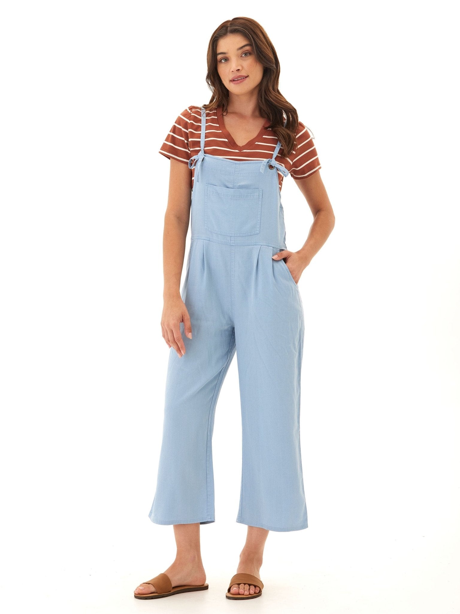Alexis Stretch Chambray Jumpsuit - Paranoid Ranch