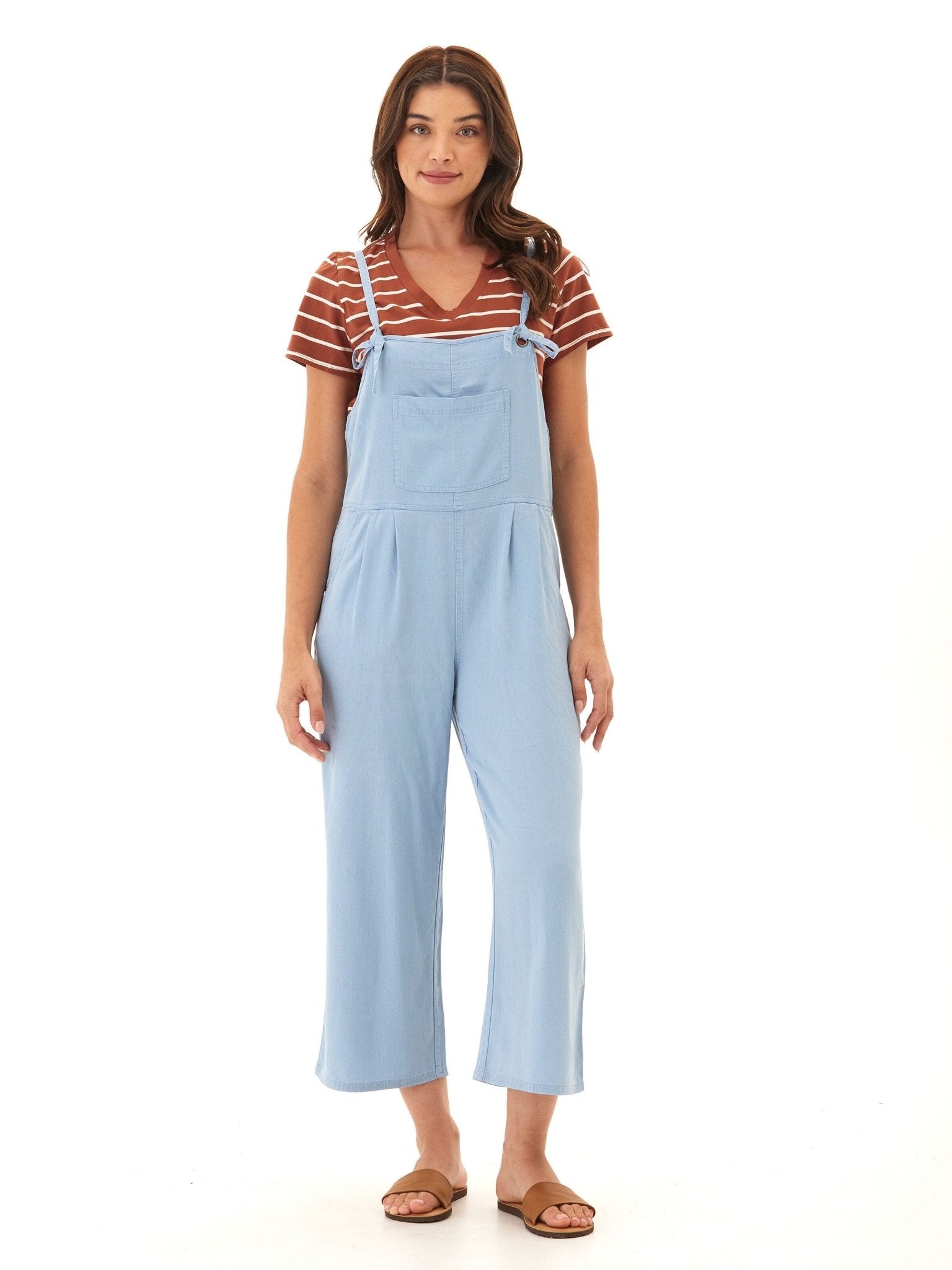 Alexis Stretch Chambray Jumpsuit - Paranoid Ranch