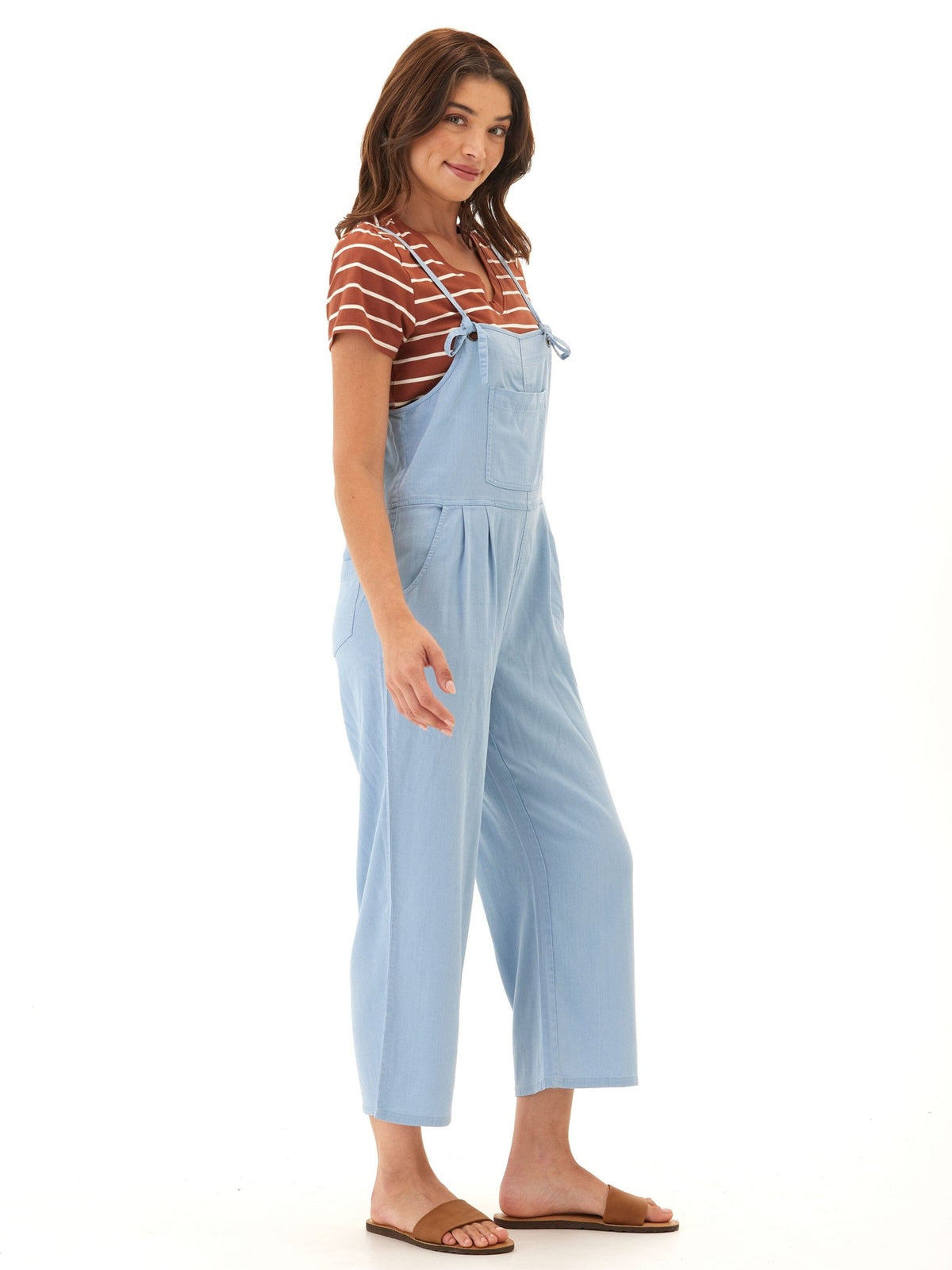 Alexis Stretch Chambray Jumpsuit - Paranoid Ranch