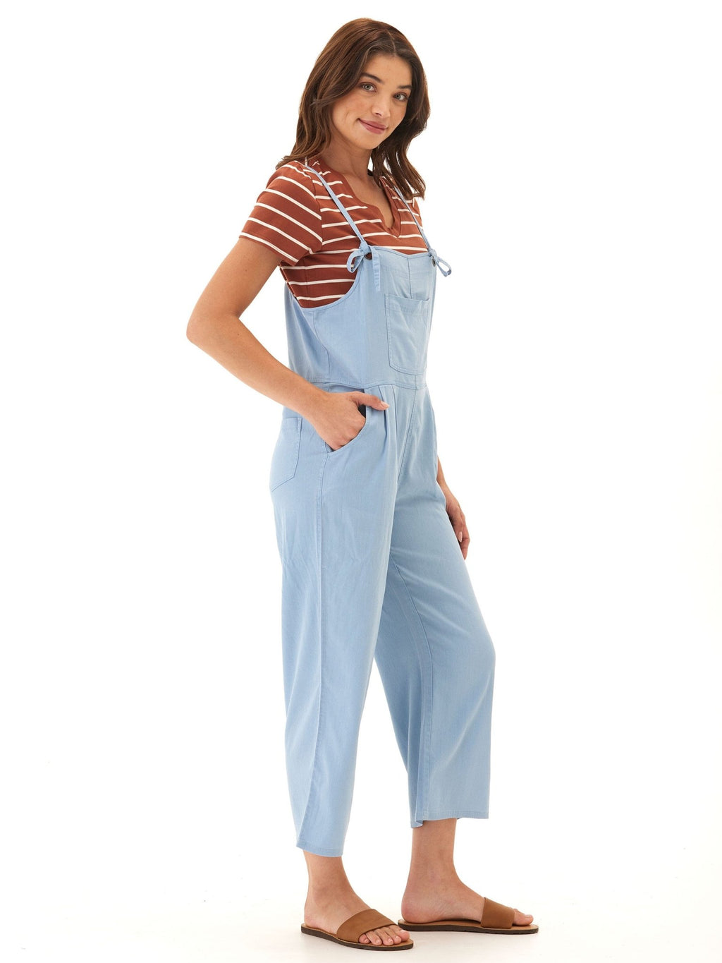 Alexis Stretch Chambray Jumpsuit - Paranoid Ranch