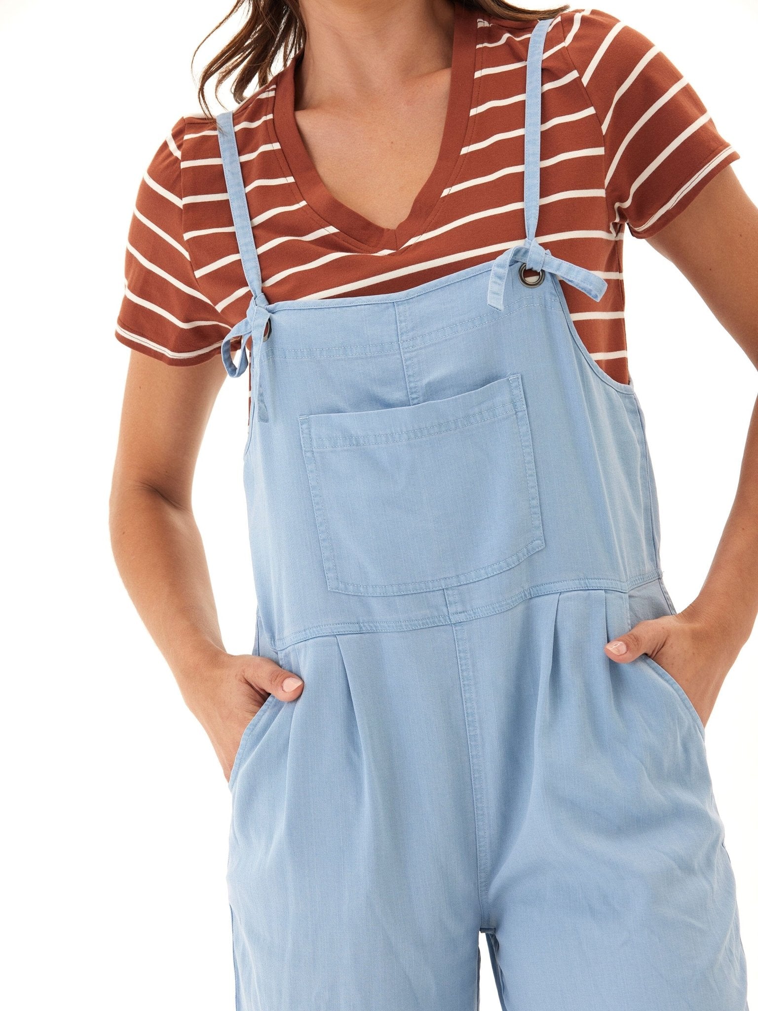 Alexis Stretch Chambray Jumpsuit - Paranoid Ranch