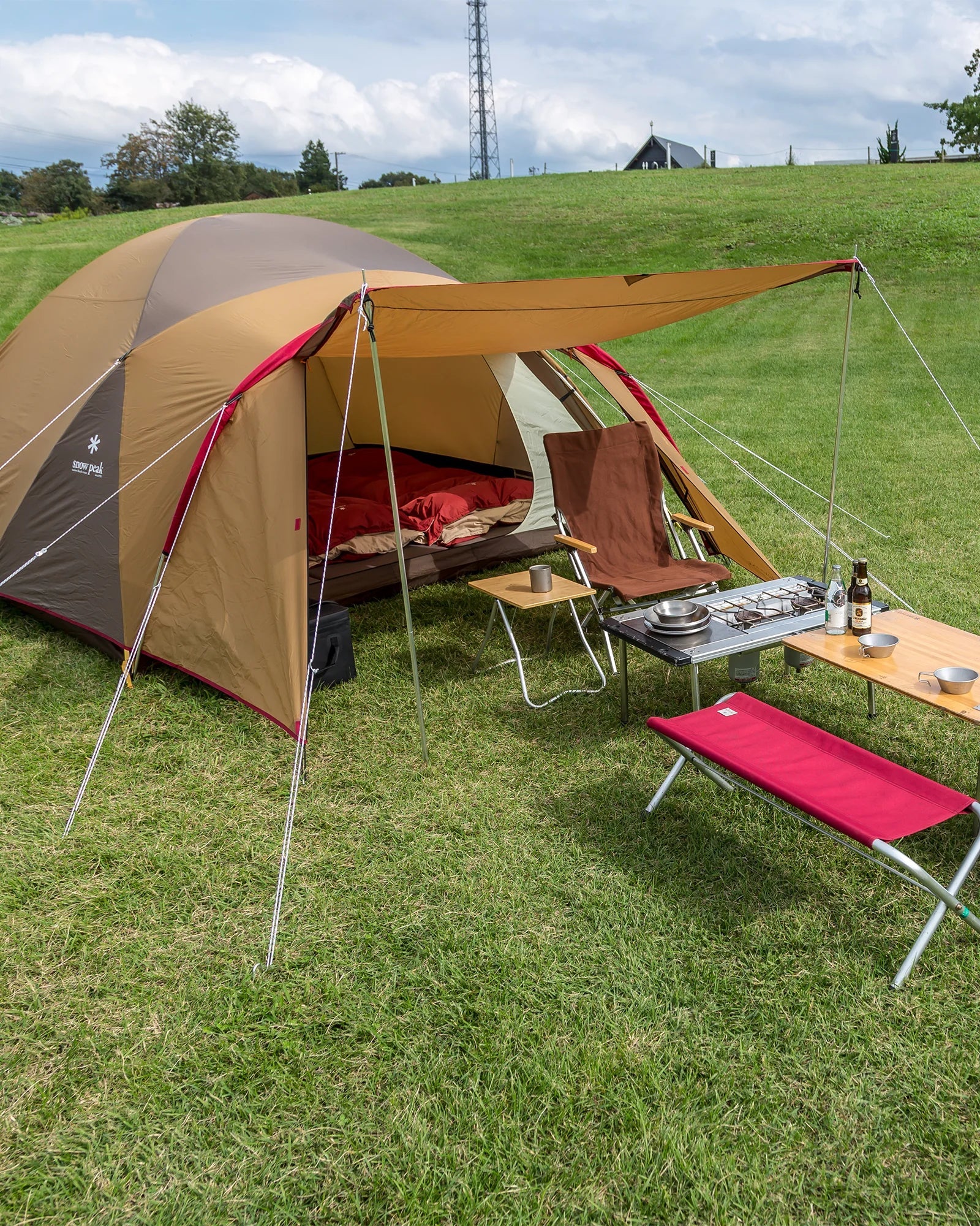Snow Peak Tent Amenity Dome for 3 People Sde-002rh Snow Peak Tent Amenity Dome for 3 People Sde-002rh