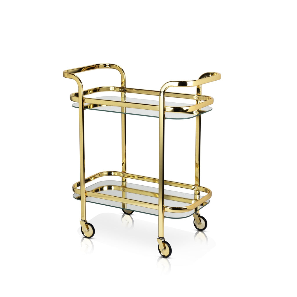 Antique Gold Bar Cart - Paranoid Ranch
