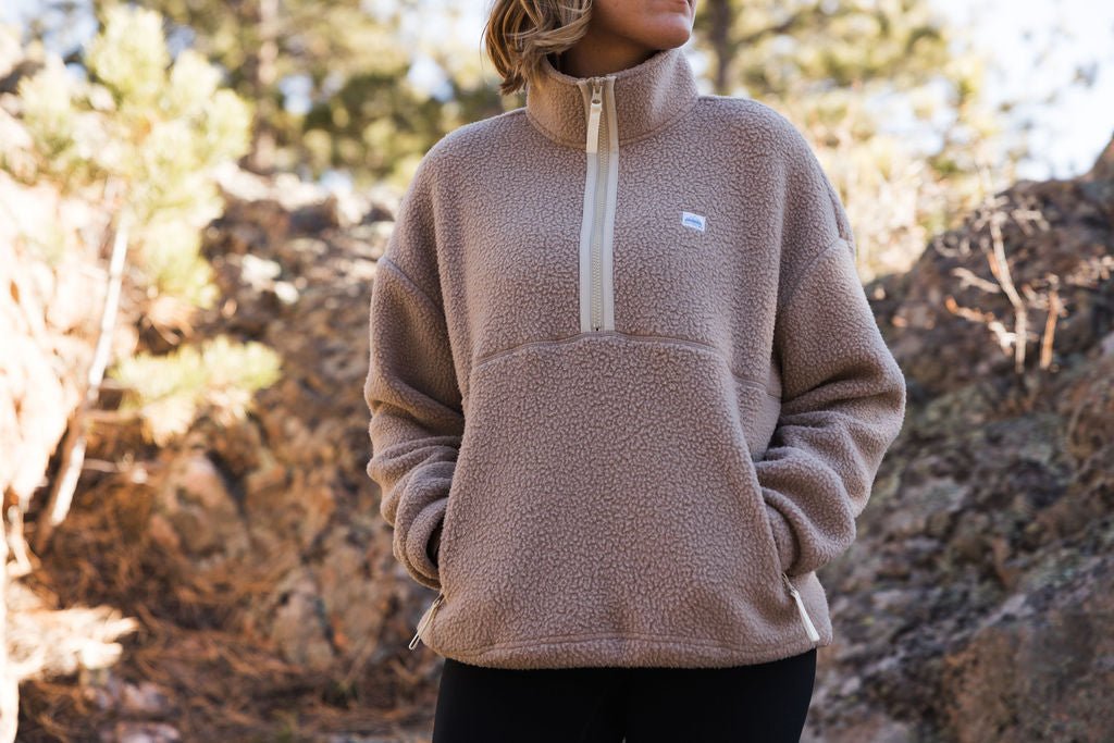 Apres Pullover - Women's 1/4 Zip (Mocha) - Paranoid Ranch