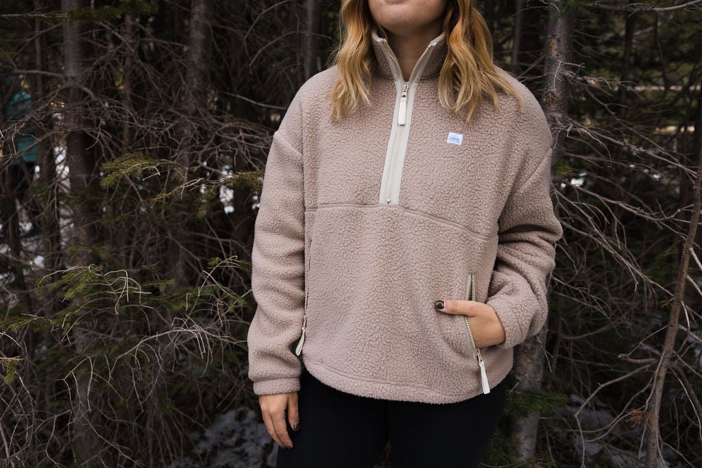 Apres Pullover - Women's 1/4 Zip (Mocha) - Paranoid Ranch