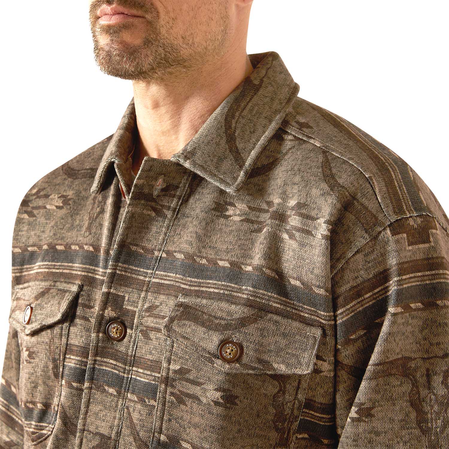 Ariat Mens Caldwell Printed Shirt Jacket - Paranoid Ranch