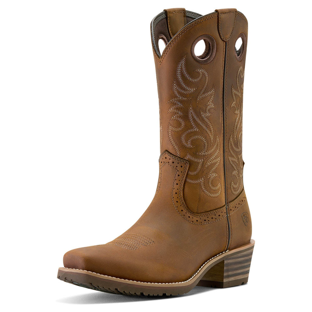 Ariat Men's Hybrid Roughstock Square Toe Cowboy Boots - Paranoid Ranch