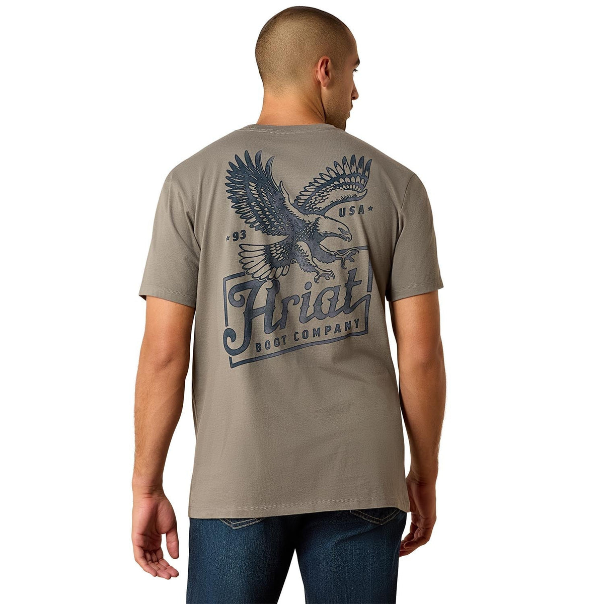 Ariat Mens Short Sleeve Shirt, Patriot Western Graphic Tee - Paranoid Ranch
