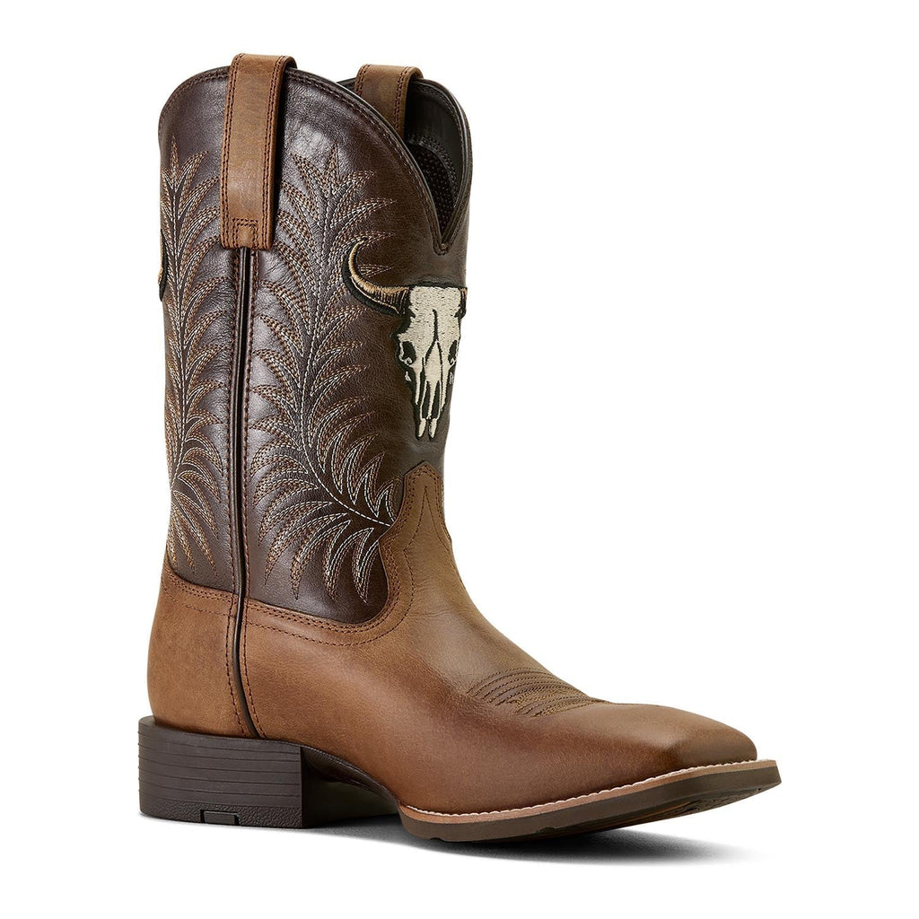Ariat Men's Sport Steer Skull Boots - Paranoid Ranch