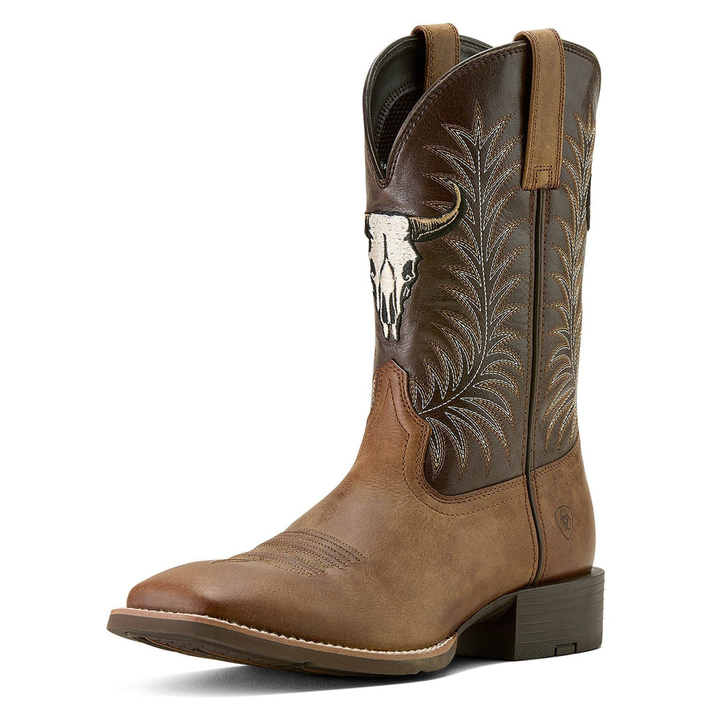 Ariat Men's Sport Steer Skull Boots - Paranoid Ranch