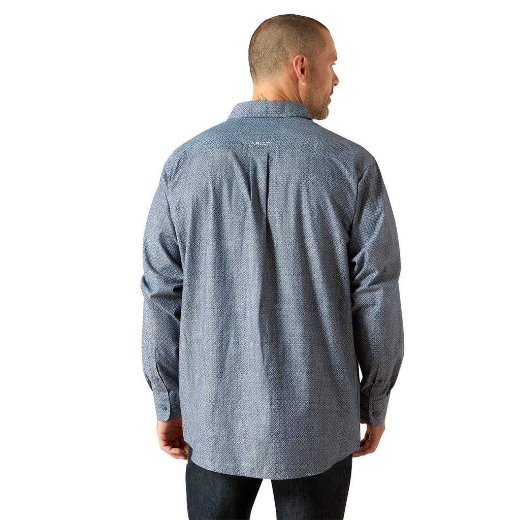 Ariat Mens Trent Classic Fit Long Sleeve Shirt – Rugged Button - Front Casual Shirt - Paranoid Ranch