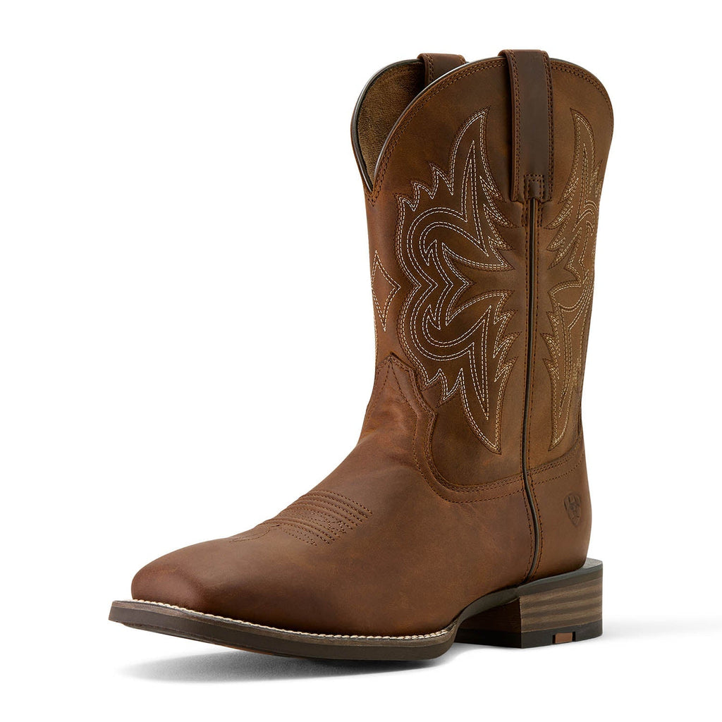 Ariat Mens Western Big Rig Wide Square Toe Cowboy Boot – Comfortable Durable Leather Work Boot - Paranoid Ranch