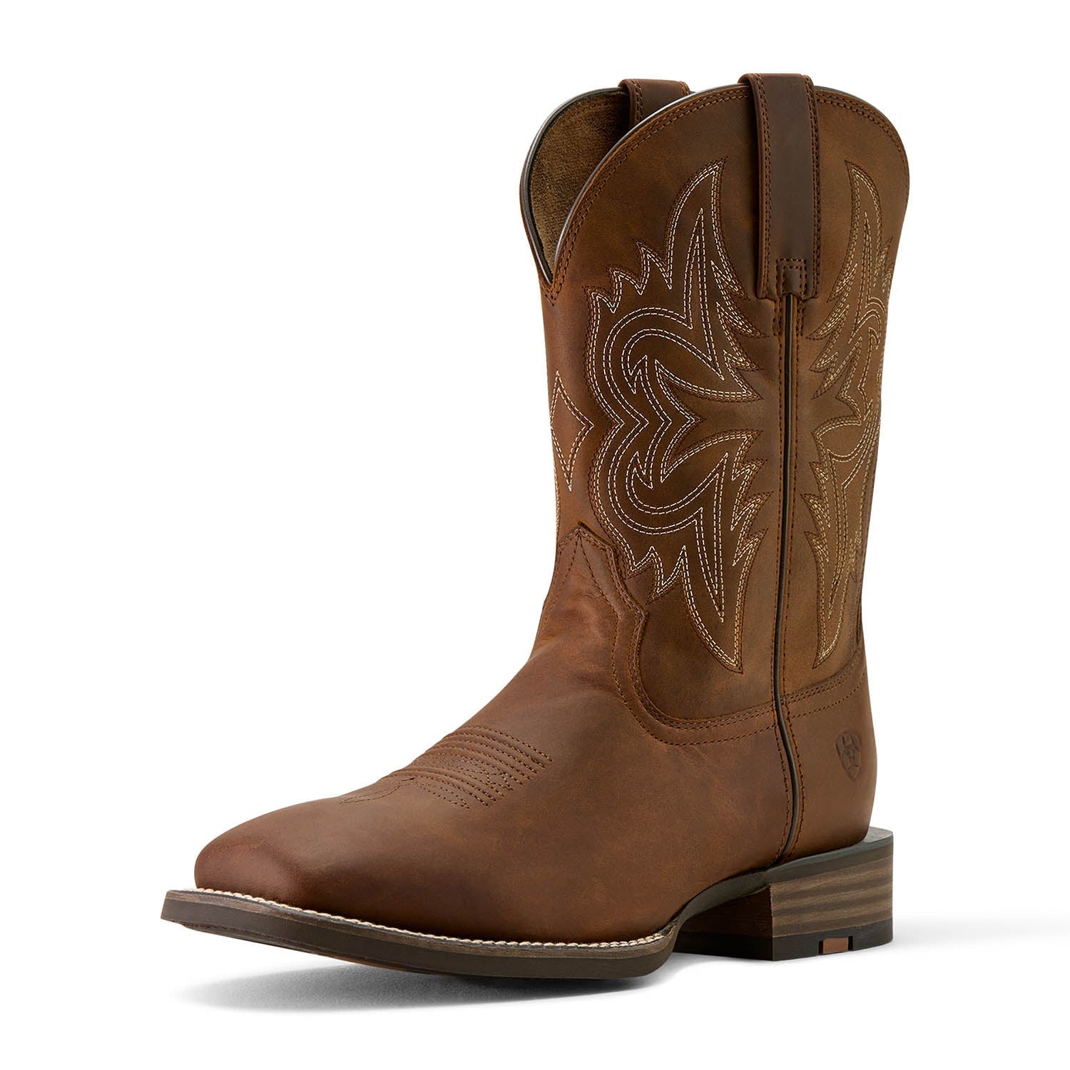 Ariat Mens Western Big Rig Wide Square Toe Cowboy Boot – Comfortable Durable Leather Work Boot - Paranoid Ranch