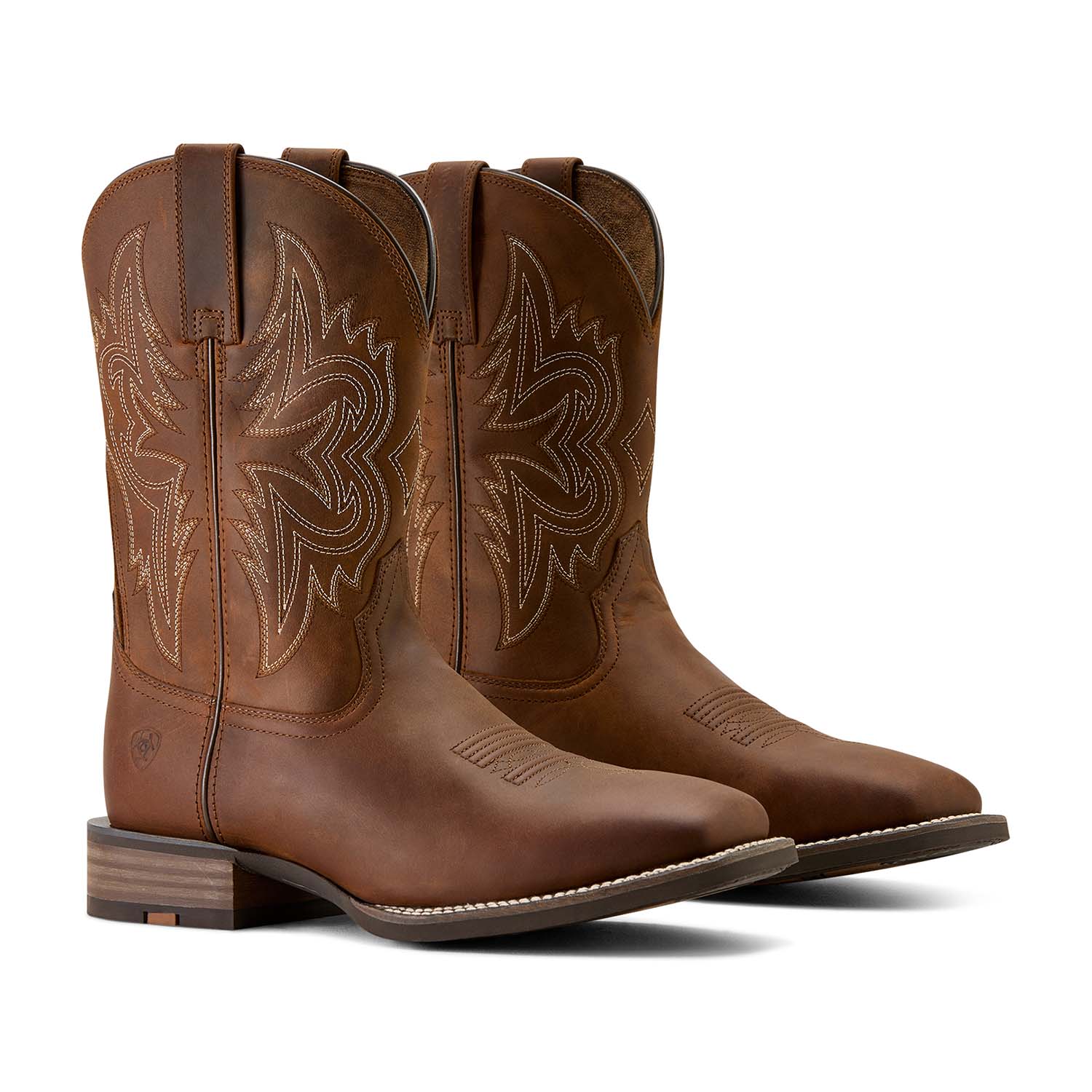 Ariat Mens Western Big Rig Wide Square Toe Cowboy Boot – Comfortable Durable Leather Work Boot - Paranoid Ranch