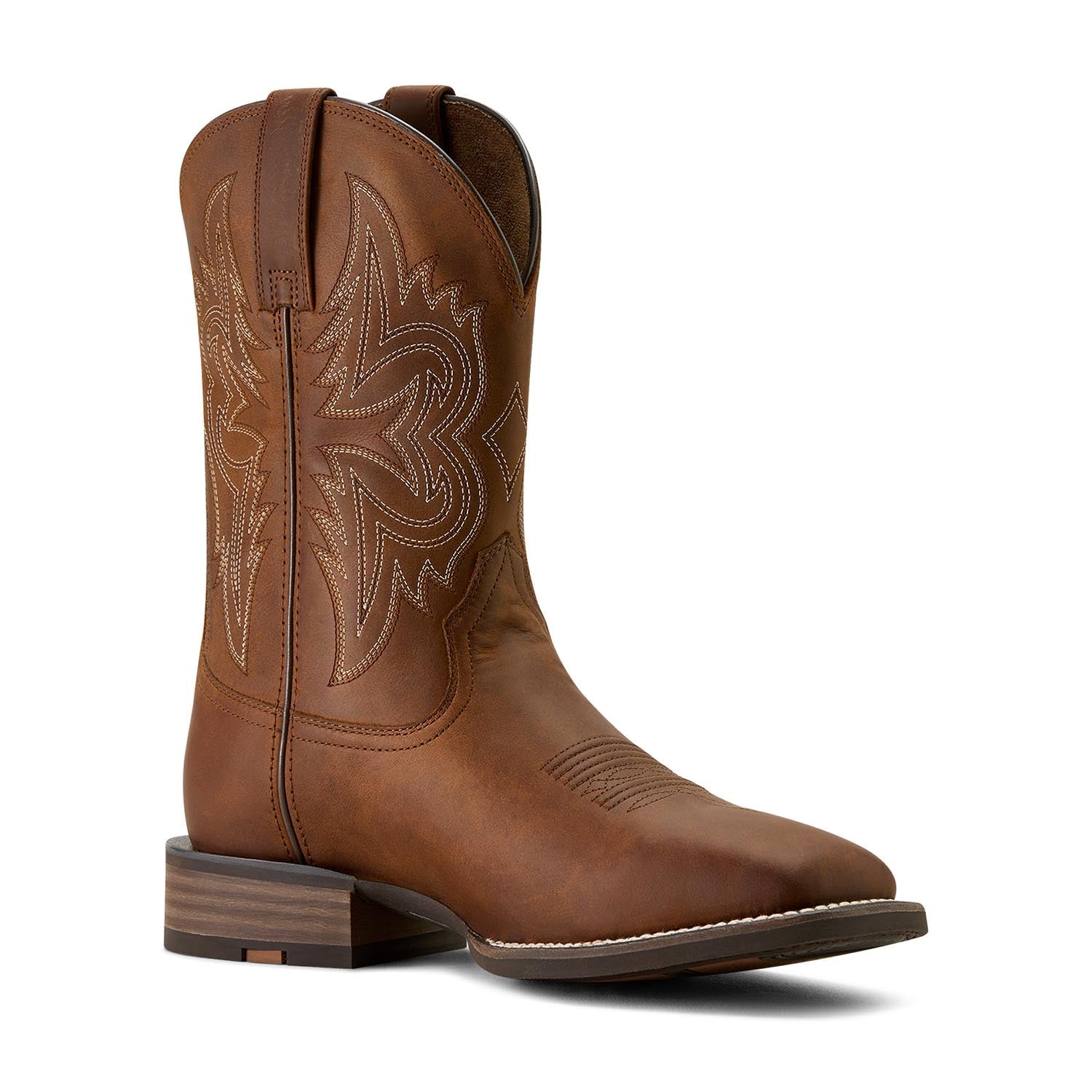 Ariat Mens Western Big Rig Wide Square Toe Cowboy Boot – Comfortable Durable Leather Work Boot - Paranoid Ranch
