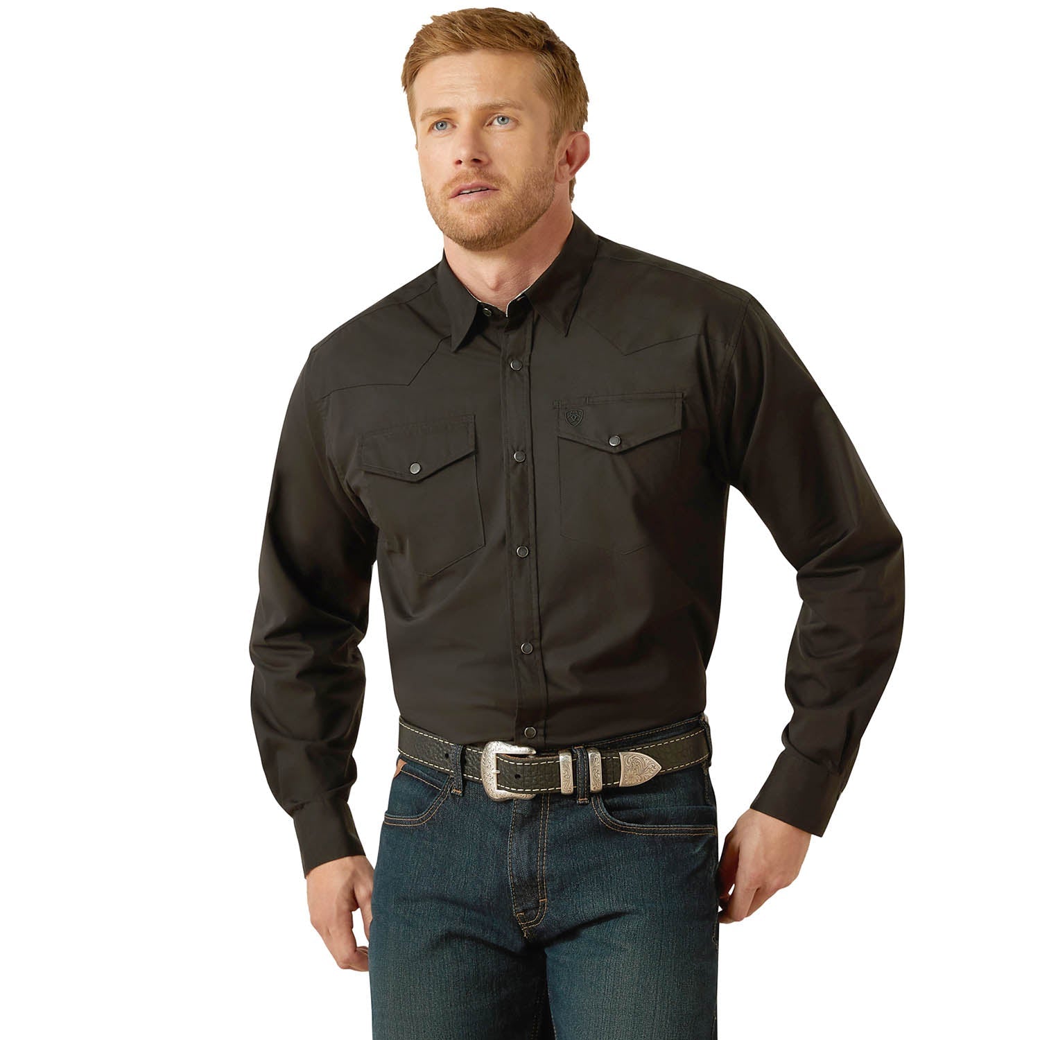 Ariat Mens Wrinkle Free Refines Slub Long Sleeve Shirt - Paranoid Ranch
