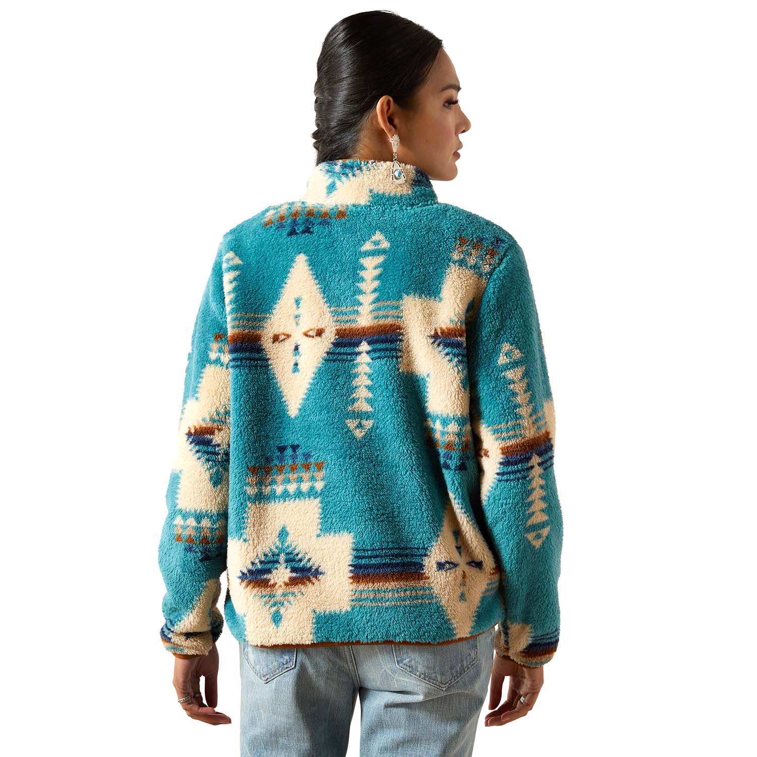 Ariat Womens Berber Snap Front Sweatshirt - Paranoid Ranch