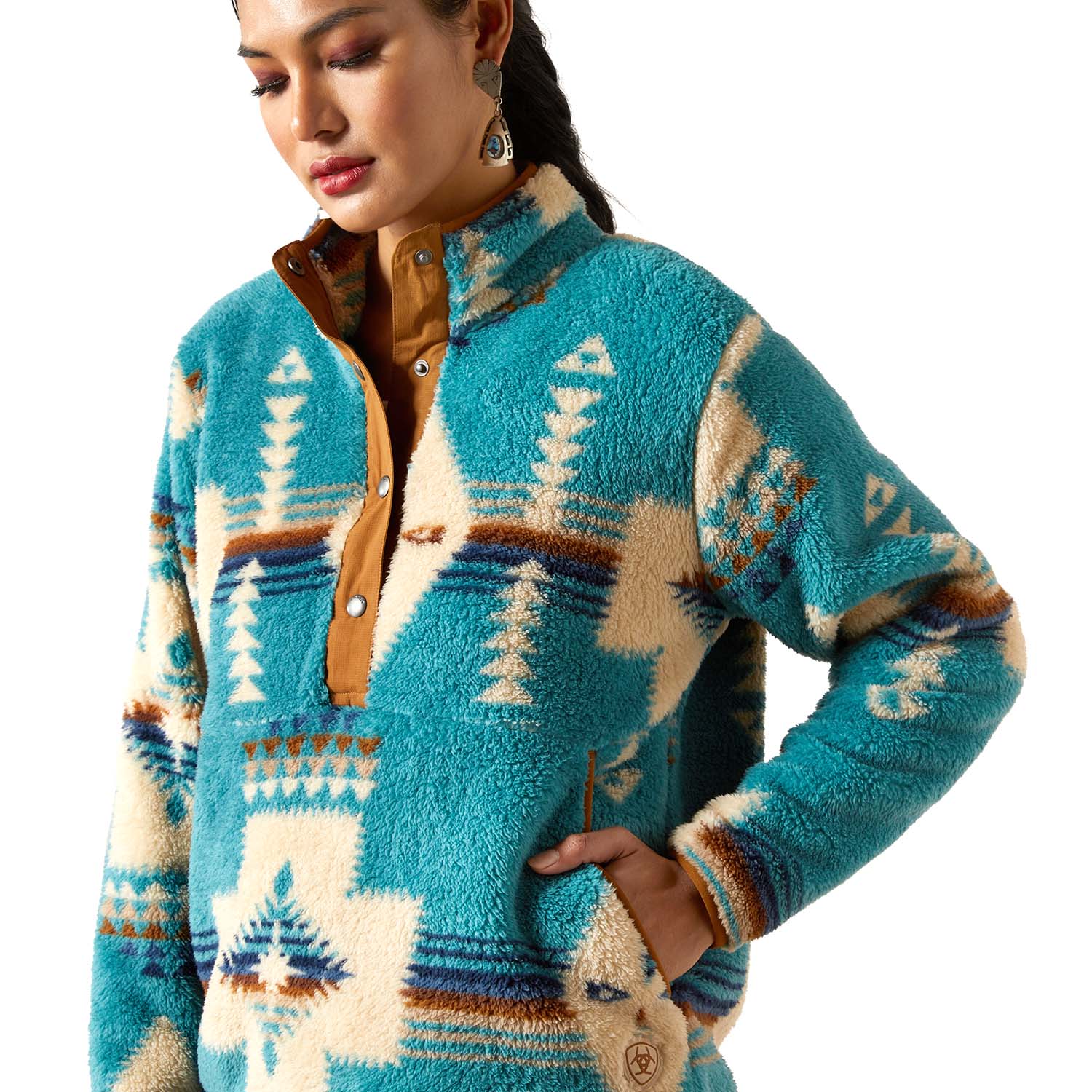 Ariat Womens Berber Snap Front Sweatshirt - Paranoid Ranch
