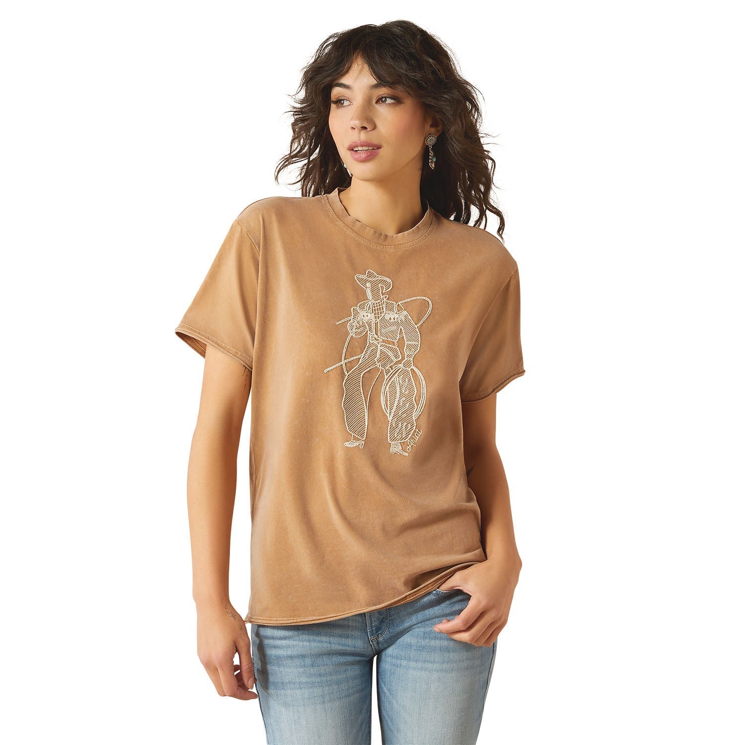 Ariat Womens Buckaroo Embroidered T-Shirt - Paranoid Ranch