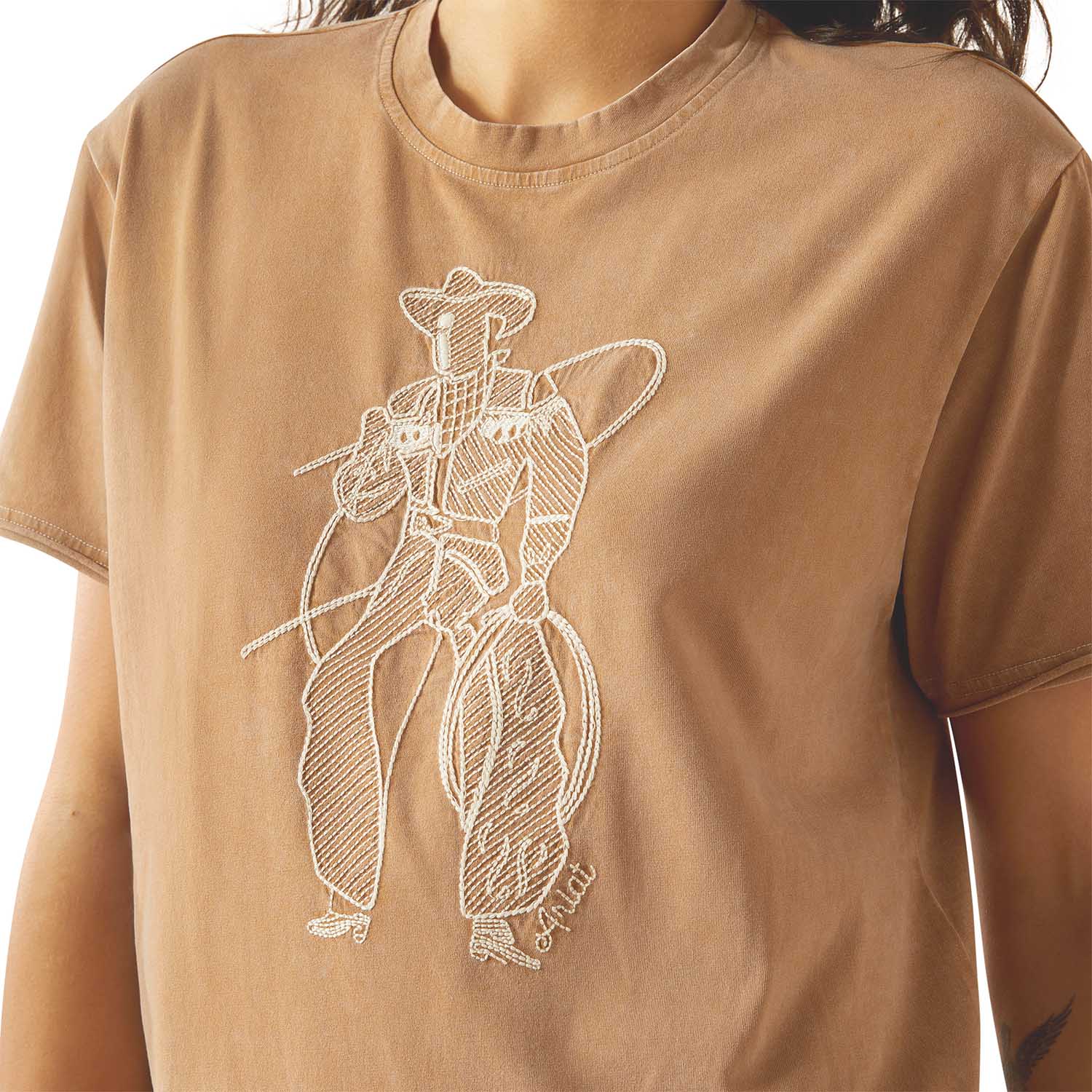 Ariat Womens Buckaroo Embroidered T-Shirt - Paranoid Ranch