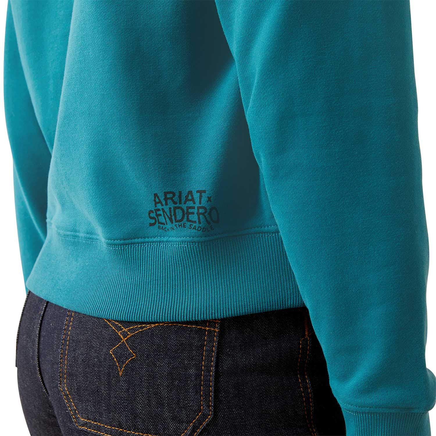 Ariat Women's Essential Sendero "West is Best" Graphic Sweatshirt – Cozy Western Fleece Crewneck - Paranoid Ranch
