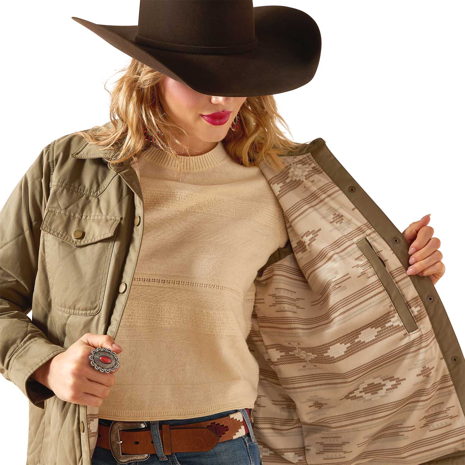 Ariat Womens Grizzly Quilted Barn Jacket – Warm Wind-Resistant Fleece-Lined Workwear Jacket - Paranoid Ranch