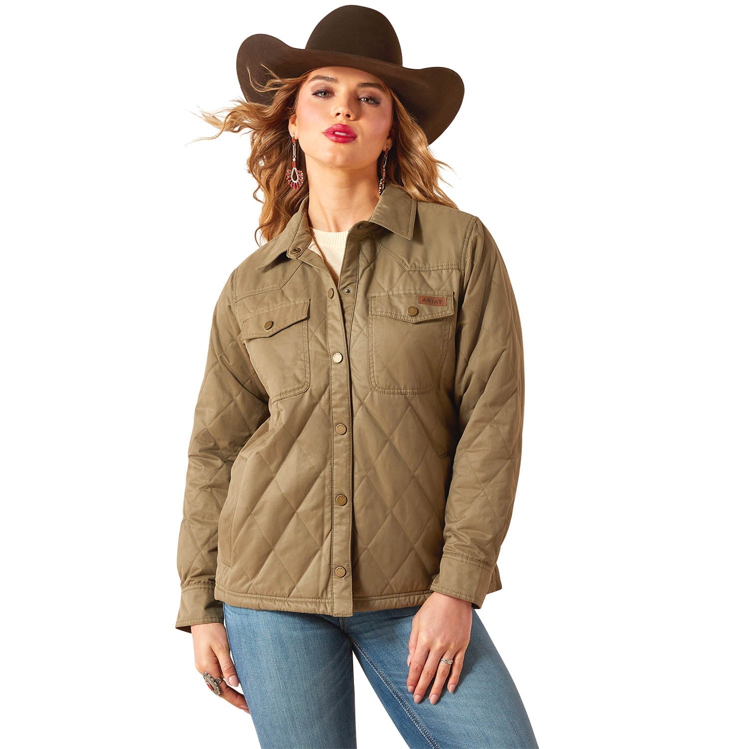 Ariat Womens Grizzly Quilted Barn Jacket – Warm Wind-Resistant Fleece-Lined Workwear Jacket - Paranoid Ranch