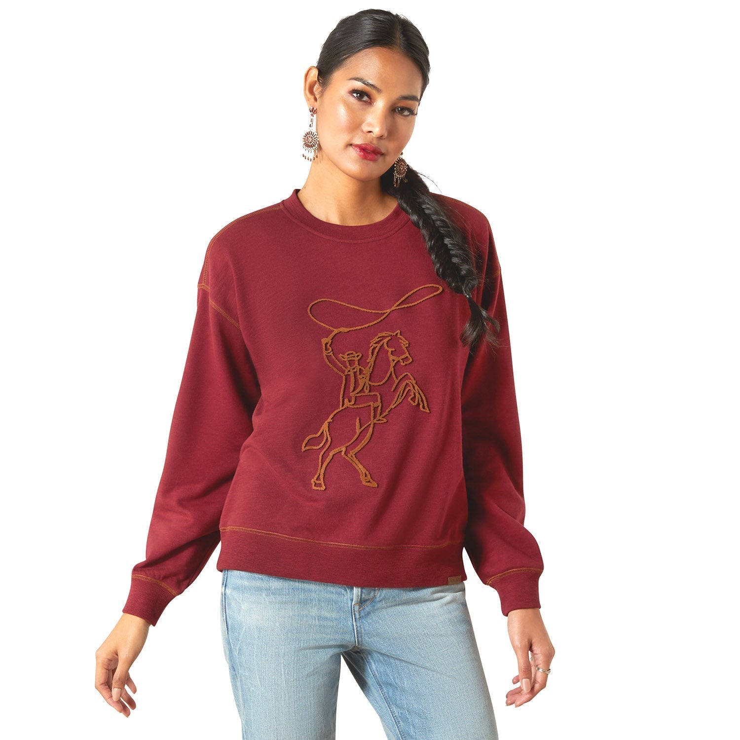 Ariat Womens Lasso Sweatshirt - Paranoid Ranch
