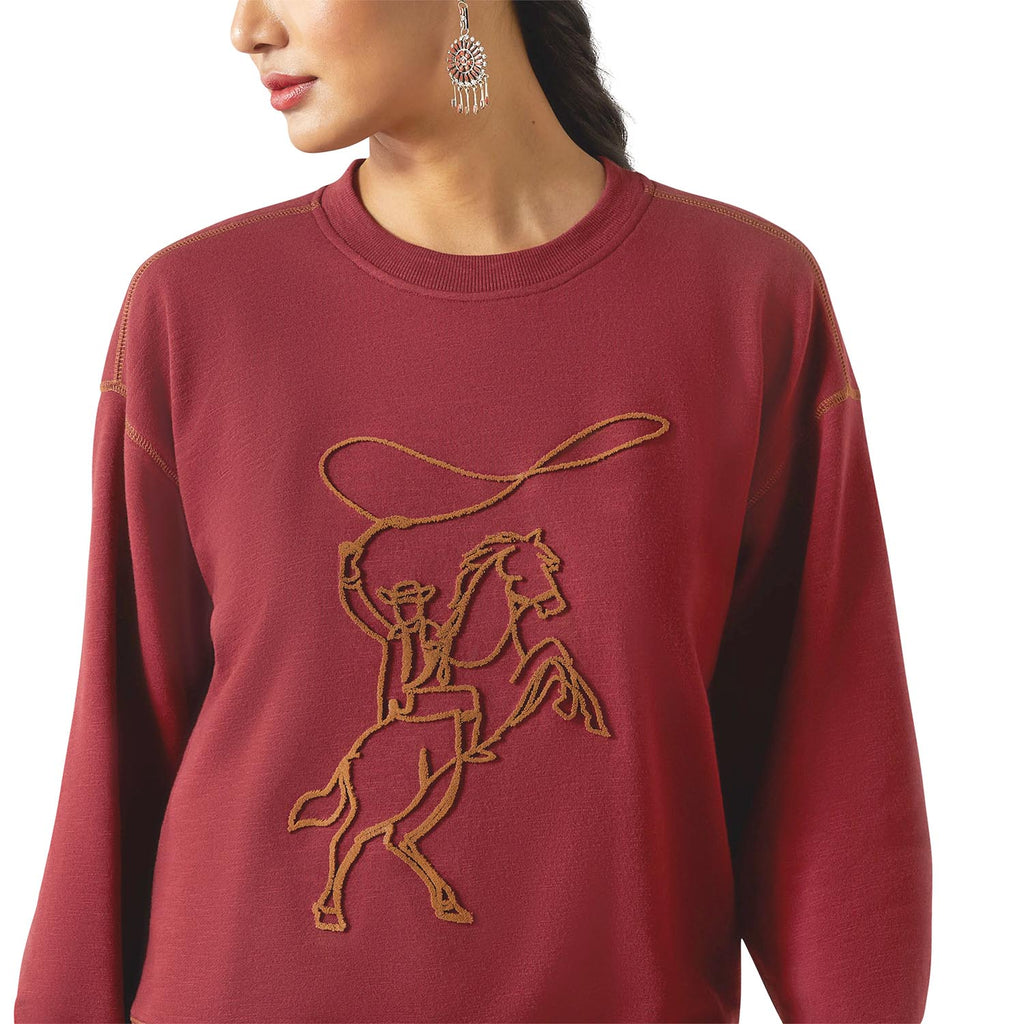 Ariat Womens Lasso Sweatshirt - Paranoid Ranch