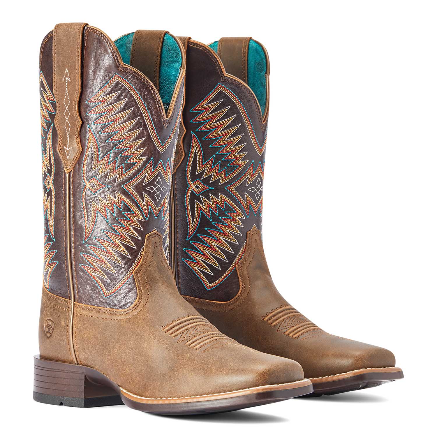 Ariat Women's Odessa StretchFit Western Boot, Fateful Brown - Paranoid Ranch