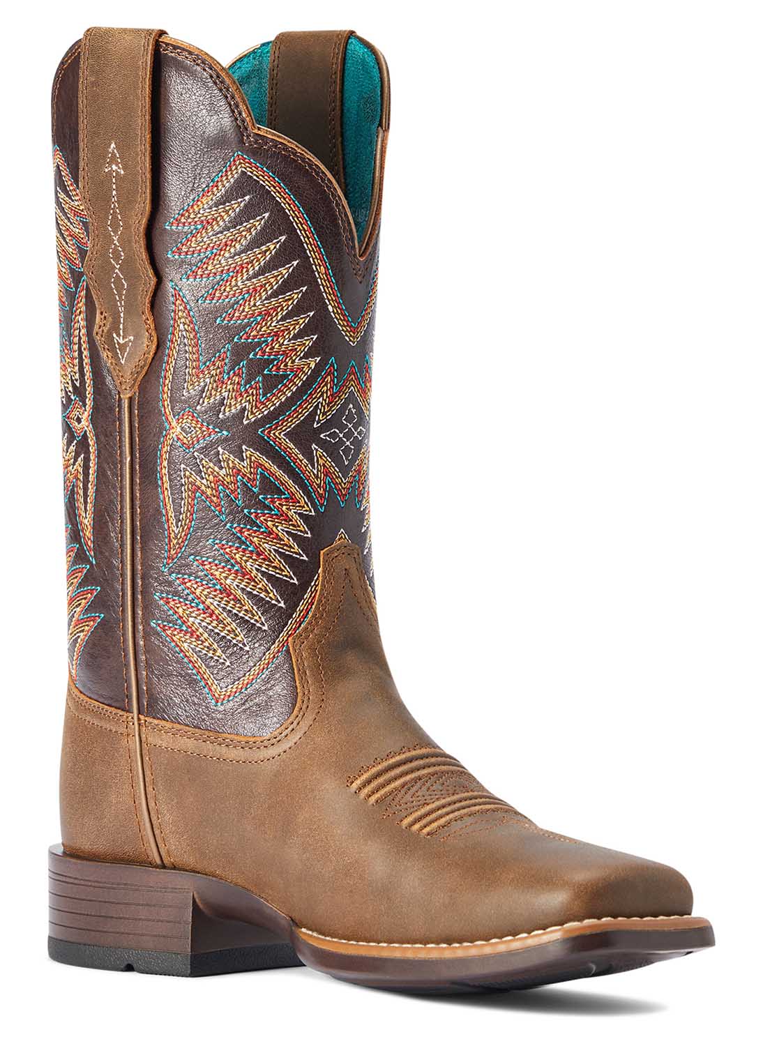 Ariat Women's Odessa StretchFit Western Boot, Fateful Brown - Paranoid Ranch