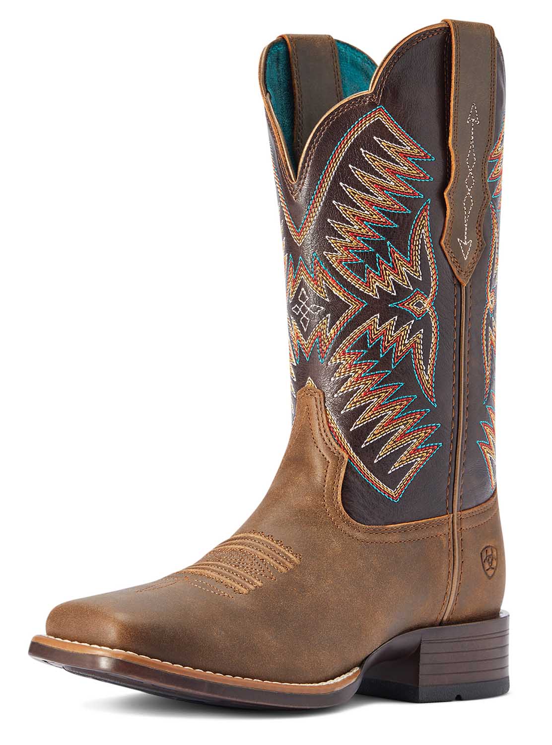 Ariat Women's Odessa StretchFit Western Boot, Fateful Brown - Paranoid Ranch