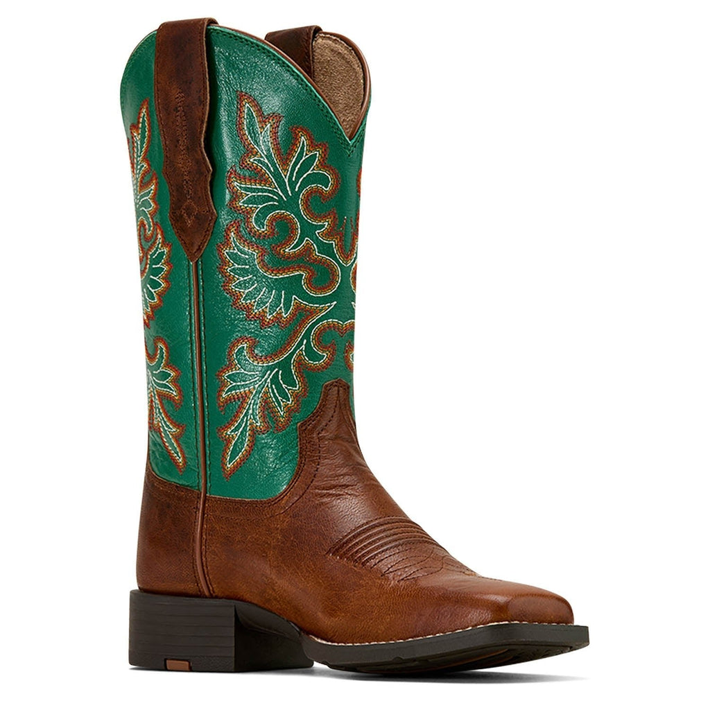 Ariat Women's Round Up Wide Square Toe StretchFit Western Boot - Paranoid Ranch