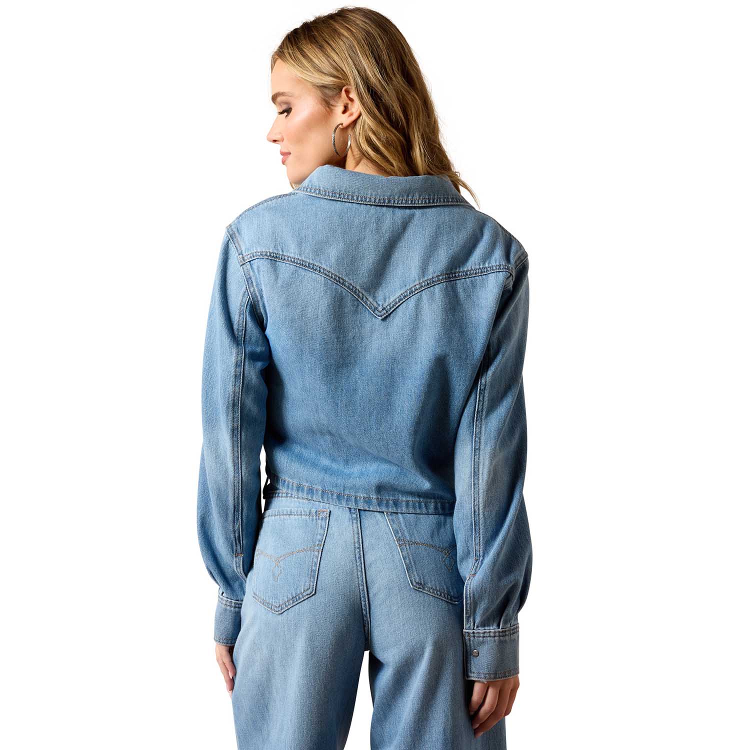 Ariat Women’s Western Cropped Comfort Denim Snap Shirt - Paranoid Ranch