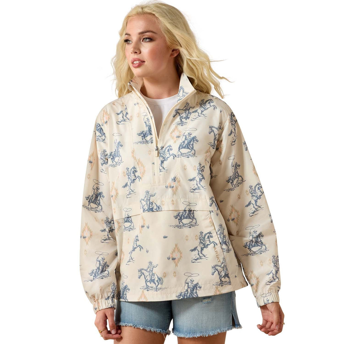 Ariat Women's Whisper Pullover Jacket – Lightweight Water-Repellent Windbreaker - Paranoid Ranch